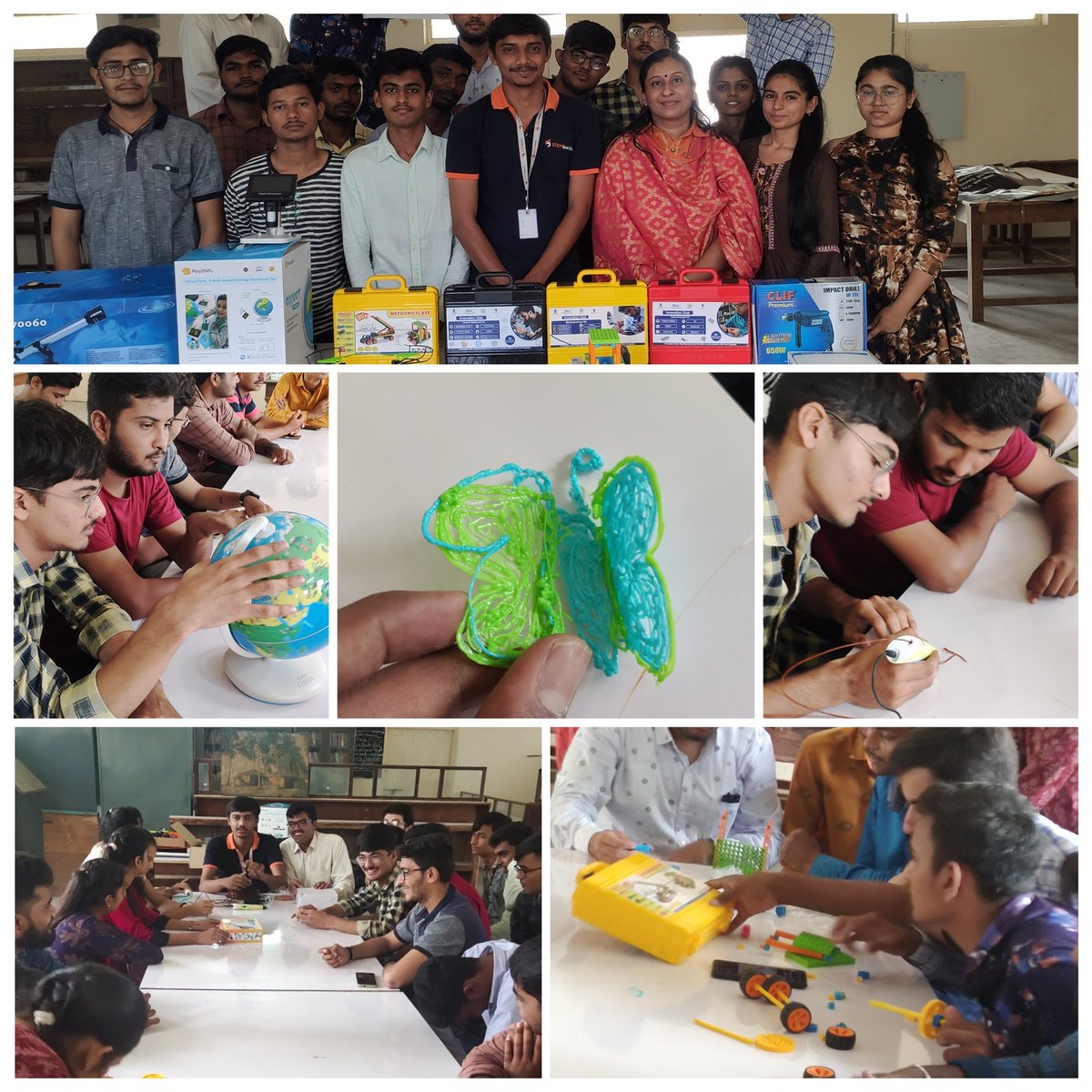 RStembotix's tweet photo. Innovation club Prabodh Level Training Day 4 on #STEMeducation #Robotic 
#EnergyConservationKit #AgricultureKit #Sciencekit  at K H Madhvani, Porbandar. Commerce, Students.

@InnoclubCHE , @CMOGuj, @stembotix, @infogujcost @PMOindia @IndiaDST @kuberdindor 
@Vnehra @narottamsahoo https://t.co/y9cI8DsIlr