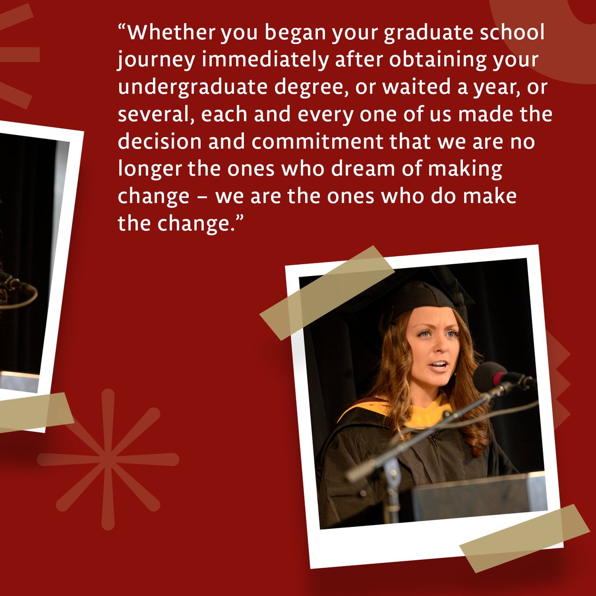 BCWoodsCollege's tweet photo. Paving the way for the future of Woods College masters graduates! Congratulations to Nikki Taylor Seiler for delivering an inspiring and bold commencement speech this past graduation! π
πΈ: @GradImages
#BCWoods #WeAreBC #CommencementSpeech #Graduation2023 https://t.co/pyMzdvmS6G