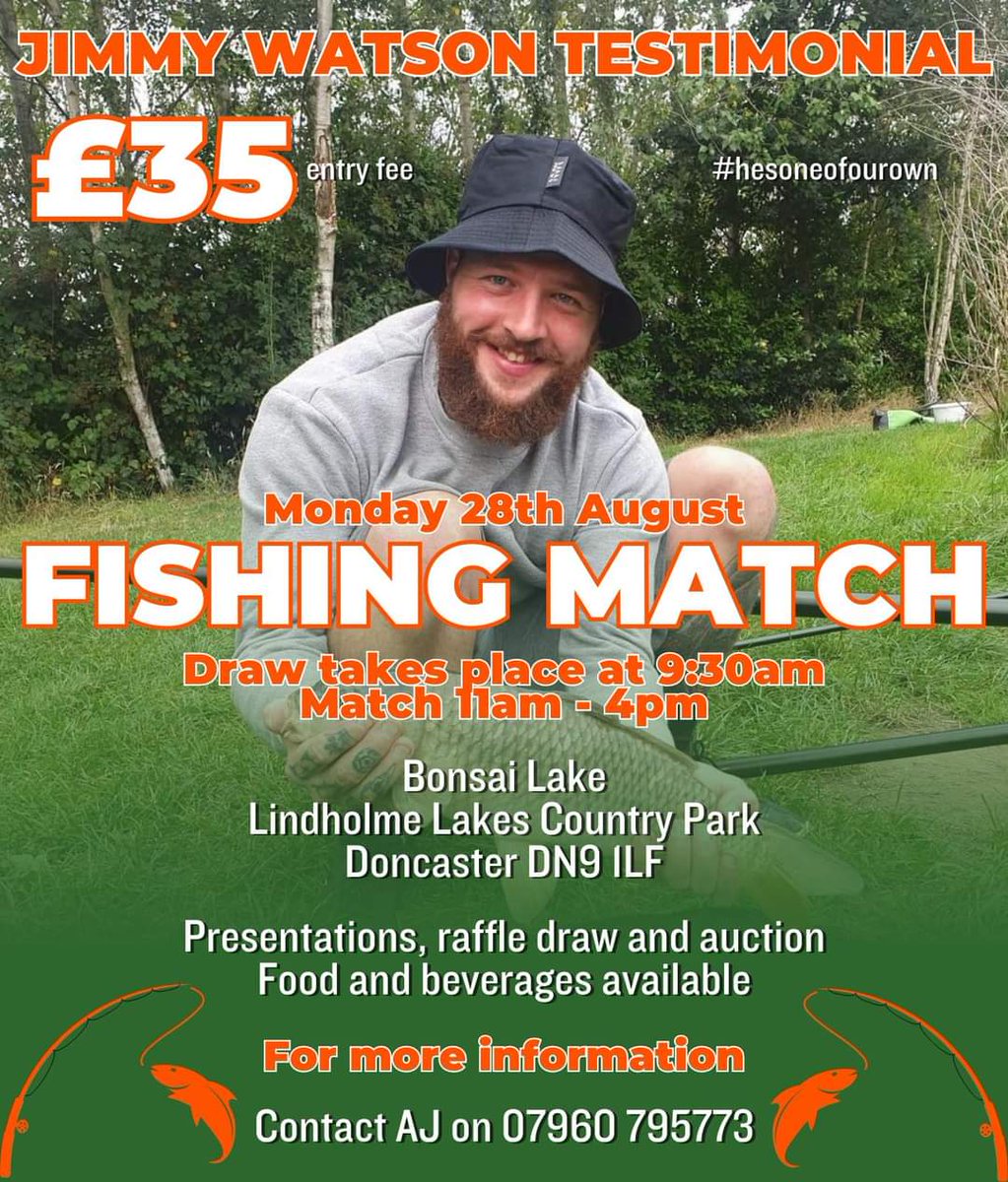 Excited for this event massive thankyou to <a href="/3Ajboardman/">AJ boardman</a> promises to be a great day sone great prizes up for grabs and plenty of fish 🎣 plus chance to win a day each coaching with on site pros Alex docherty and Paul Wright 👊 get in touch 😁 <a href="/HunsletRLFC/">Hunslet RLFC</a> #fishomania
