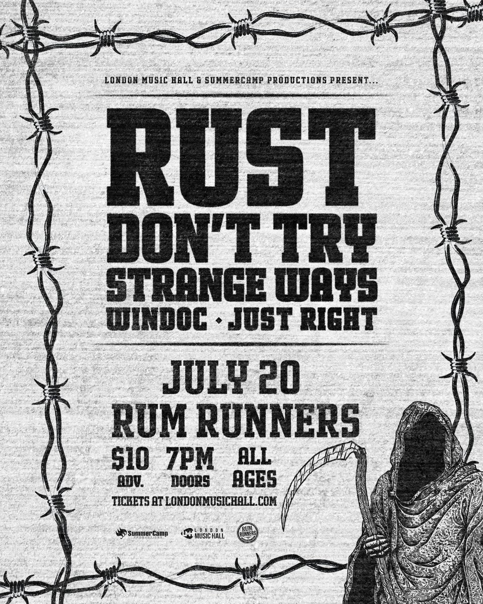 strangewaysldn's tweet photo. Next two shows https://t.co/wNXirVfXdz