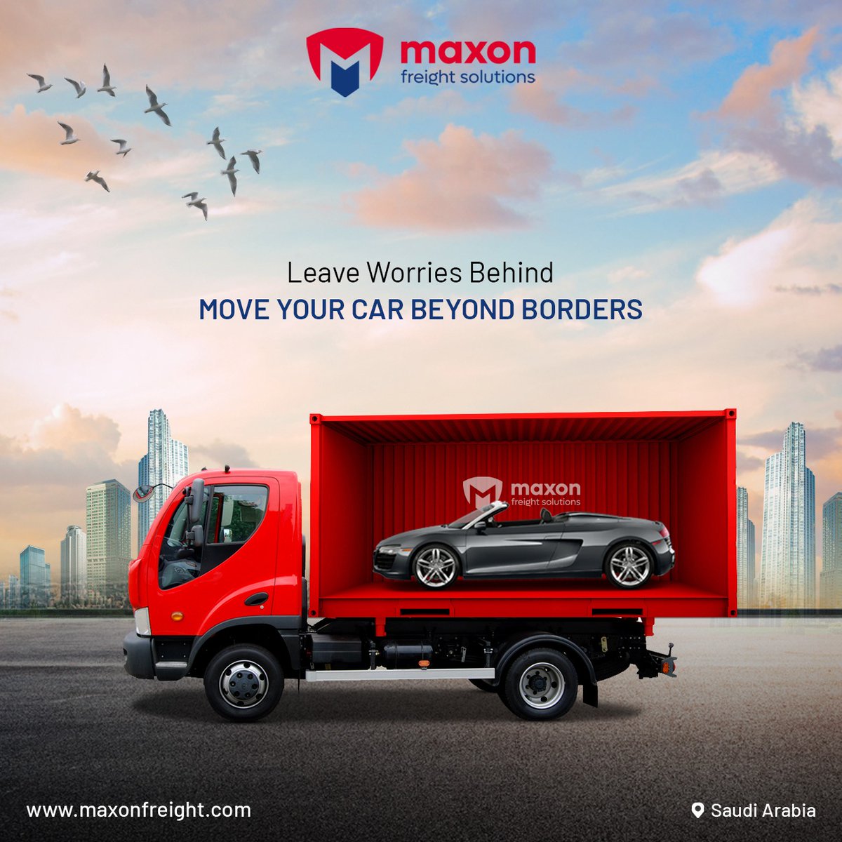 maxonfreight's tweet photo. Leave your worries behind and let us take your car beyond borders safely. Both domestic and international vehicle moving are available.

#maxonfreightsolutions  #freightsolutions #saudiarabia  #transportation   #KSA #saudi    #vehicletransfer #StressFreeMove #relocationexperts https://t.co/i4q73L2lX0