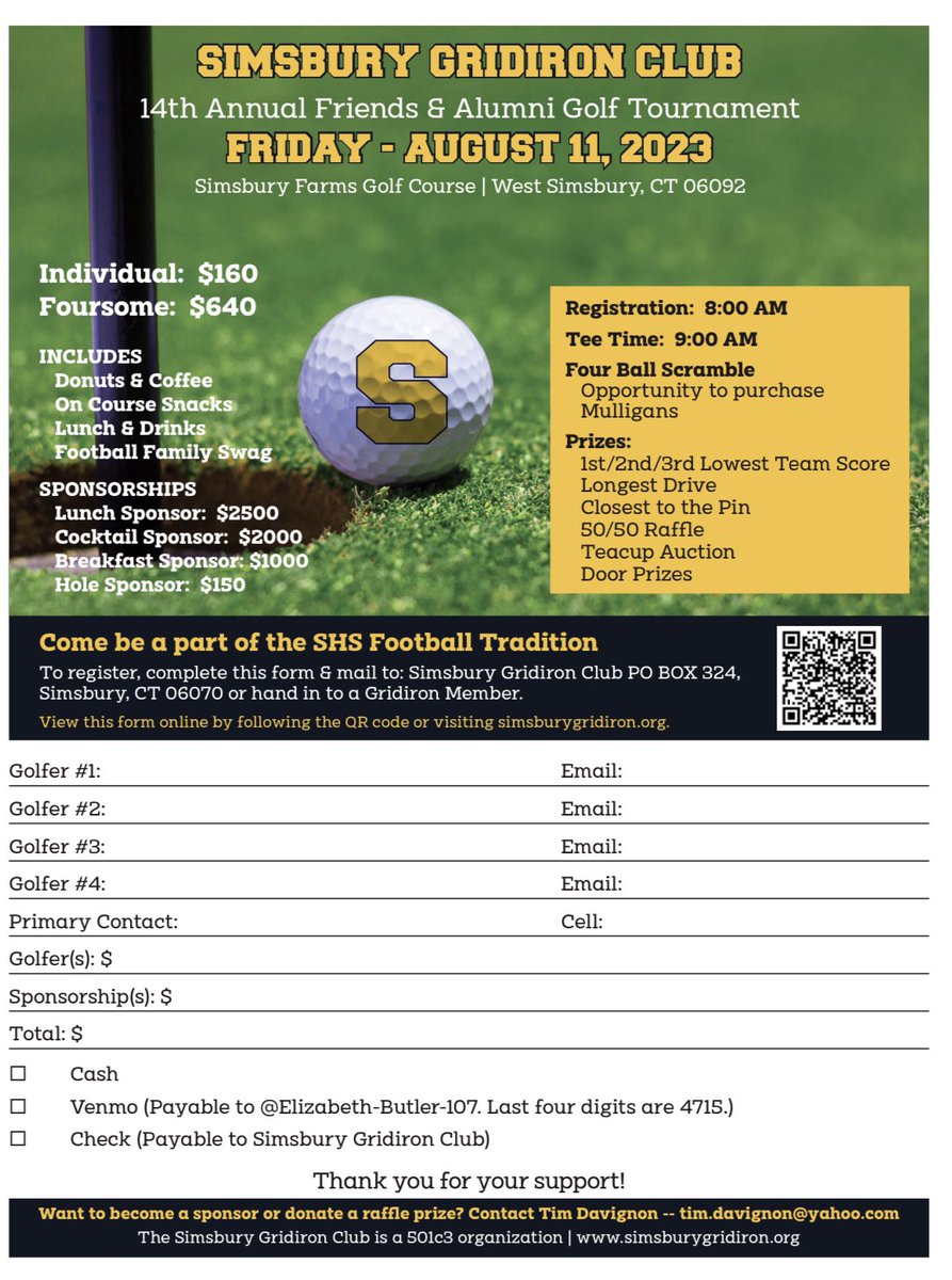 Simsbury Gridiron Club tweet media