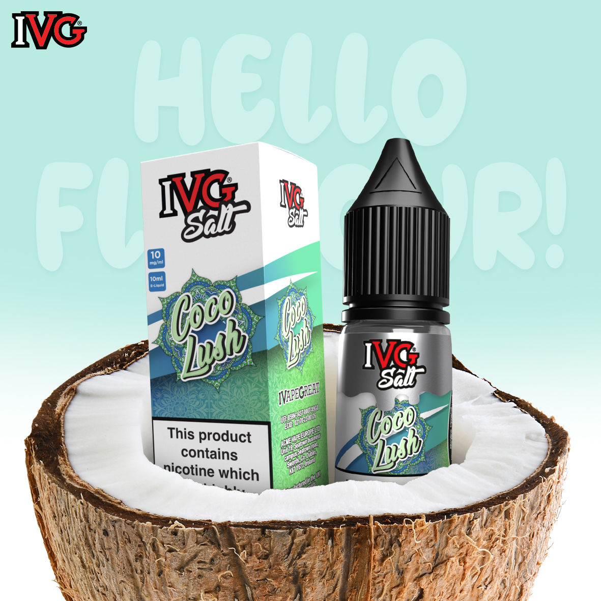 ivgeliquids's tweet photo. Tropical, cool and oh so sweet. Combining sweet, creamy coconut with juicy watermelon and crisp apple notes, finished with a cool menthol breeze. ๐ฅฅ ๐ ๐
#ivg #ivapegreat #eliquid #summer #helloflavour https://t.co/34GB3kcVUc