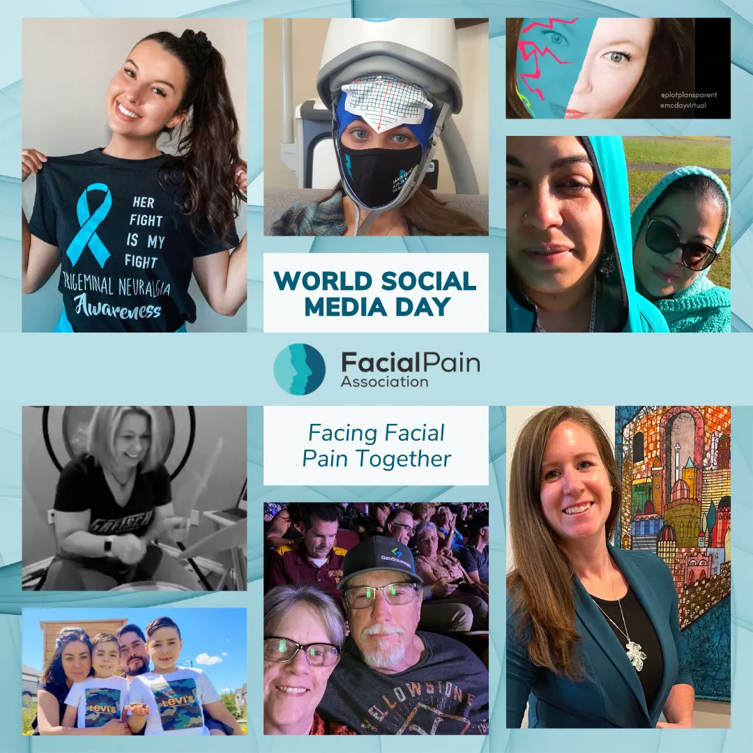 facialpainassoc's tweet photo. Today is World Social Media Day! Join the FPAβs Official Trigeminal Neuralgia Network on Facebook (https://t.co/9mcGKYrm4K) and get connected with other members of the facial pain community.
We also invite you to share your story, tag us, and use #FaceTodayTogether! π https://t.co/gbkJlNVAdH