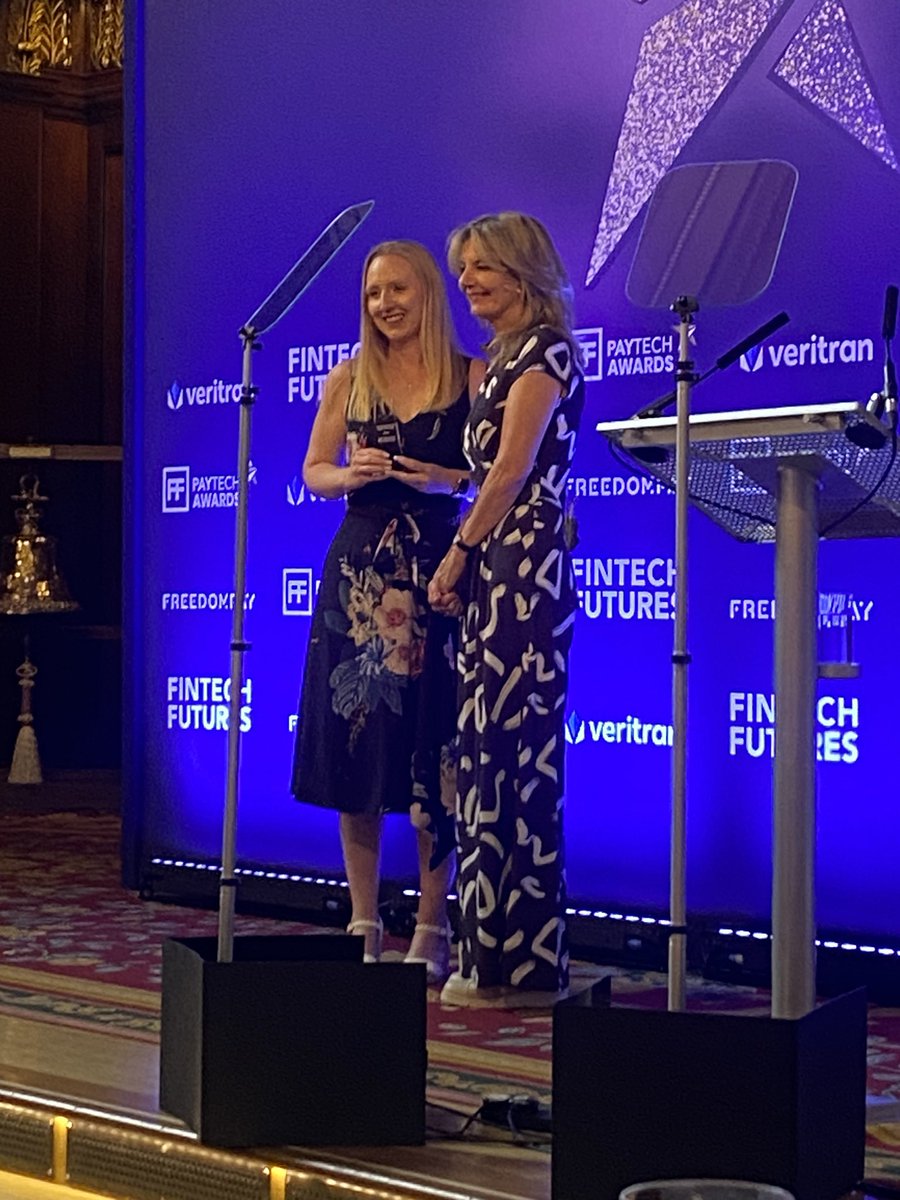 @heavens_lucy the heavenly, at the PayTech Awards winning All The Things @TanyaBankTech @FinTech_Futures what an amazing day 🤏🏾