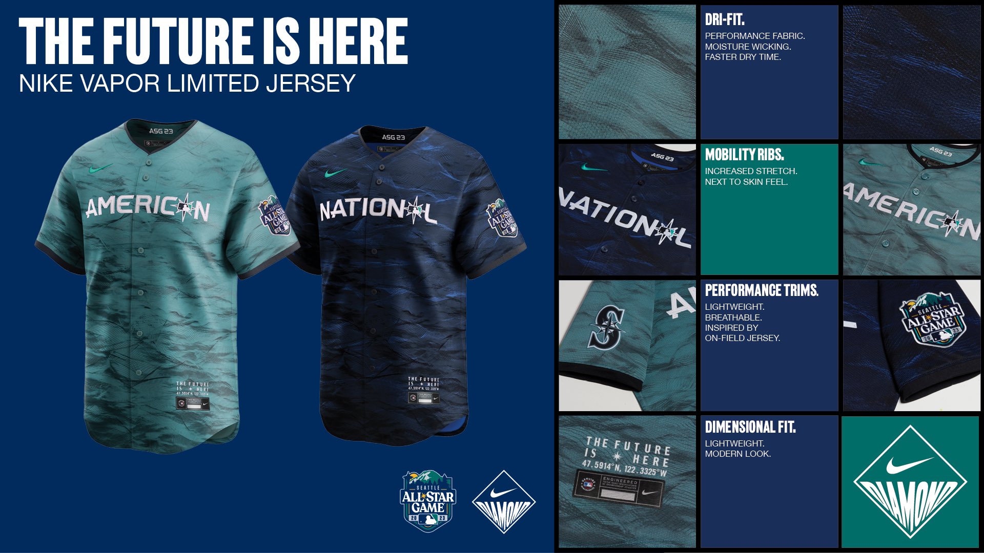 Mariners Team Store on X: THE FUTURE IS HERE! 2023 All-Star Game Elite and  Limited blank jerseys will be available at 10 a.m. at our @TMobilePark and  Downtown Seattle locations + select