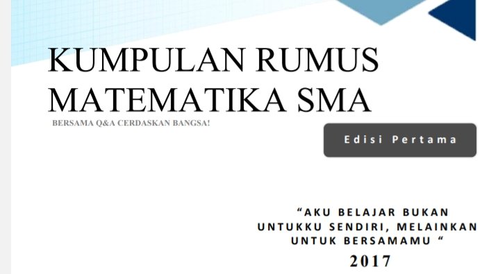 071385_'s tweet image. KUMPULAN RUMUS MATEMATIKA SMA ✨😻🤓🤘🏻🤞🏻
#matematikamenyenangkan
#mathforbetterlife

drive.google.com/file/d/1dzpGzg…