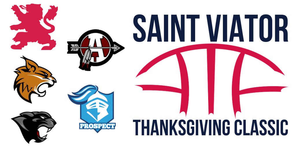 ViatorClassic's tweet photo. 🚨#ViatorClassic46 TEAMS ARE SET!!!
This year @ViatorAthletics will host the 46th Annual Saint Viator Thanksgiving Classic Tournament that will ft. @SequoitHoops, @LHSwildcatBball, @ProspectHoops, @proviso_west and @stviatorbball!
Mark your 📅 for November 20th! https://t.co/pew5wlvwEN