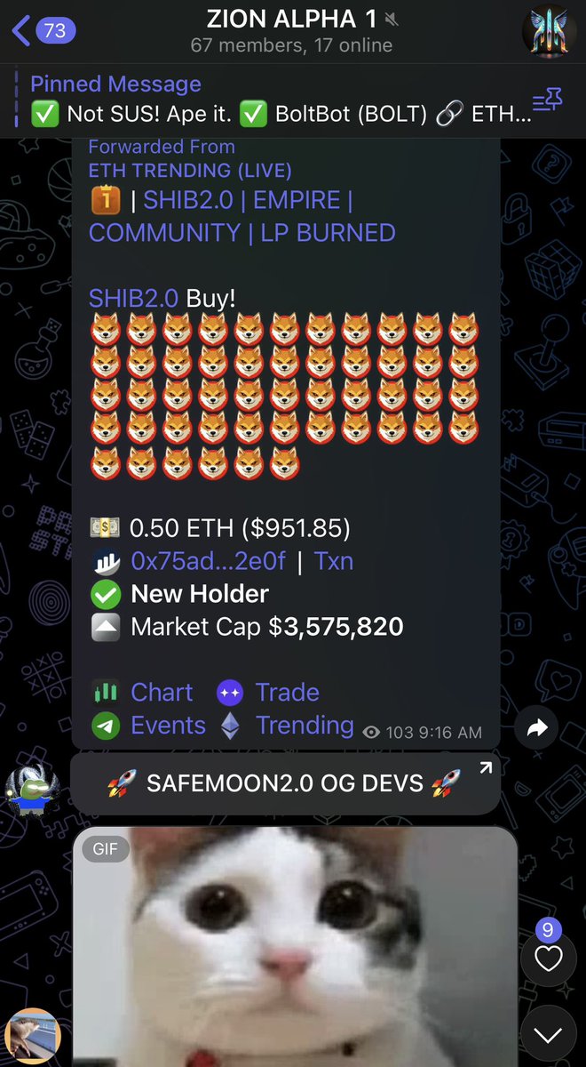 Great call on #SHIB2 in our Alpha #DAO 

Called at 267K MC with an ATH over 3.5 mil. 15X+ 💎