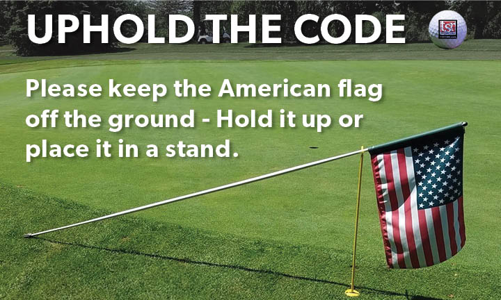 TSRTIME's tweet image. In commemoration of Independence Day weekend, many golf courses proudly display American flags on their flag pins. Please uphold the code and keep the flag raised. ⛳️🇺🇸

#IndependenceDay #FlagCode #TSRInjuryLaw