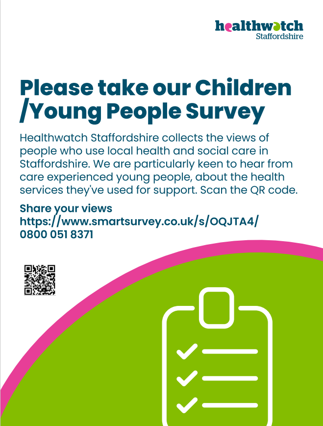 Please complete our children and young people survey. Thank you.