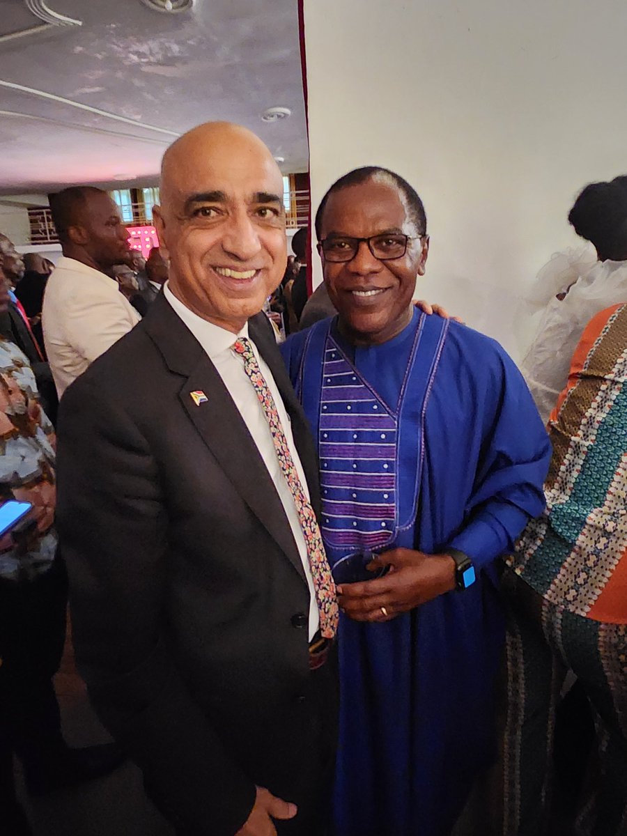 rsaembliberia's tweet photo. Yesterday, H.E. Ambassador @iqbalau_ represented #SouthAfrica 🇿🇦 at the #USA 🇺🇸 #Independence Day in #Monrovia, #Liberia 🇱🇷.  Ambassador engaged with Embassy friends &amp; partners &amp; to reconnect with Youth leaders, @banica_s. 

Diplomacy, engagement &amp; friendship at work! https://t.co/z3qqGY1jrM