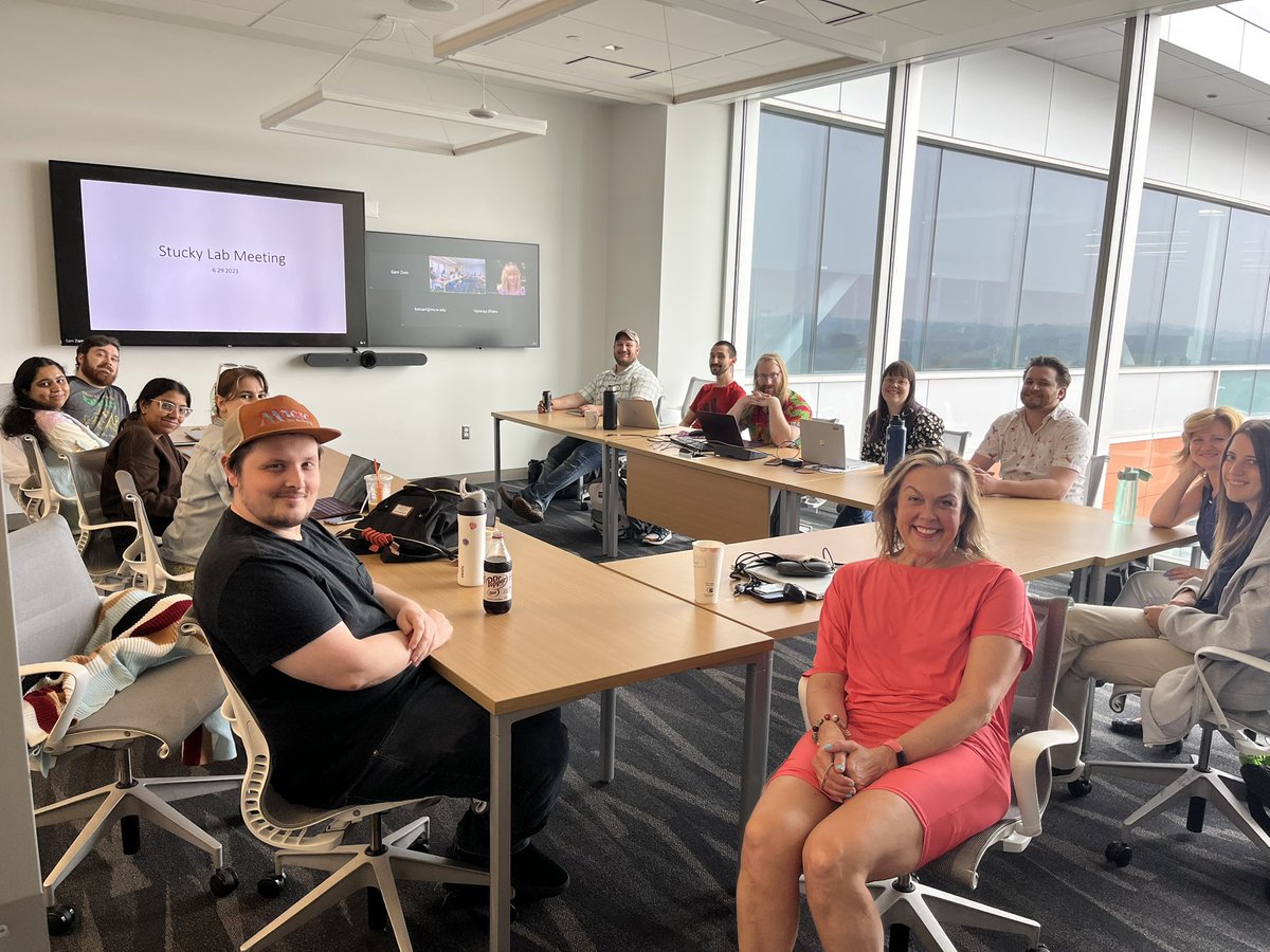 Dianise RodrĂguez GarcĂa🇵🇷 (@drgphdcandidate) on Twitter photo Yesterday we figured out that we need a bigger room for <a href="/StuckyLab/">Stucky Lab</a> meetings!
Welcome to the team, <a href="/jon_enders/">Jonathan Enders</a>!!! Yesterday we figured out that we need a bigger room for <a href="/StuckyLab/">Stucky Lab</a> meetings!
Welcome to the team, <a href="/jon_enders/">Jonathan Enders</a>!!!