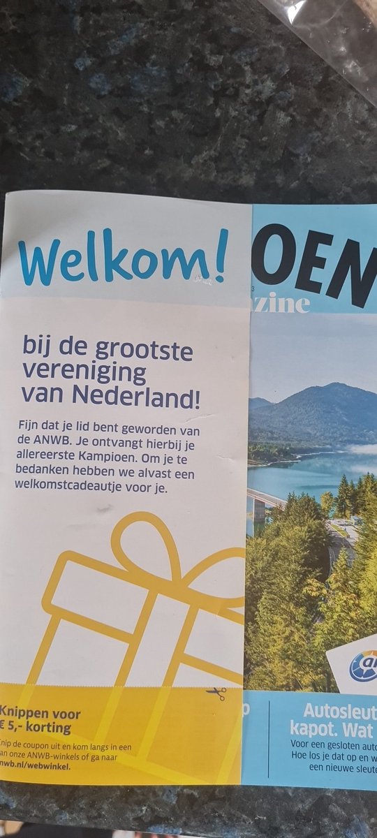 _KAMPERTJE's tweet photo. @ANWB fijne verwelkoming zo ;) #WelkomOen https://t.co/6NlmvXksWV