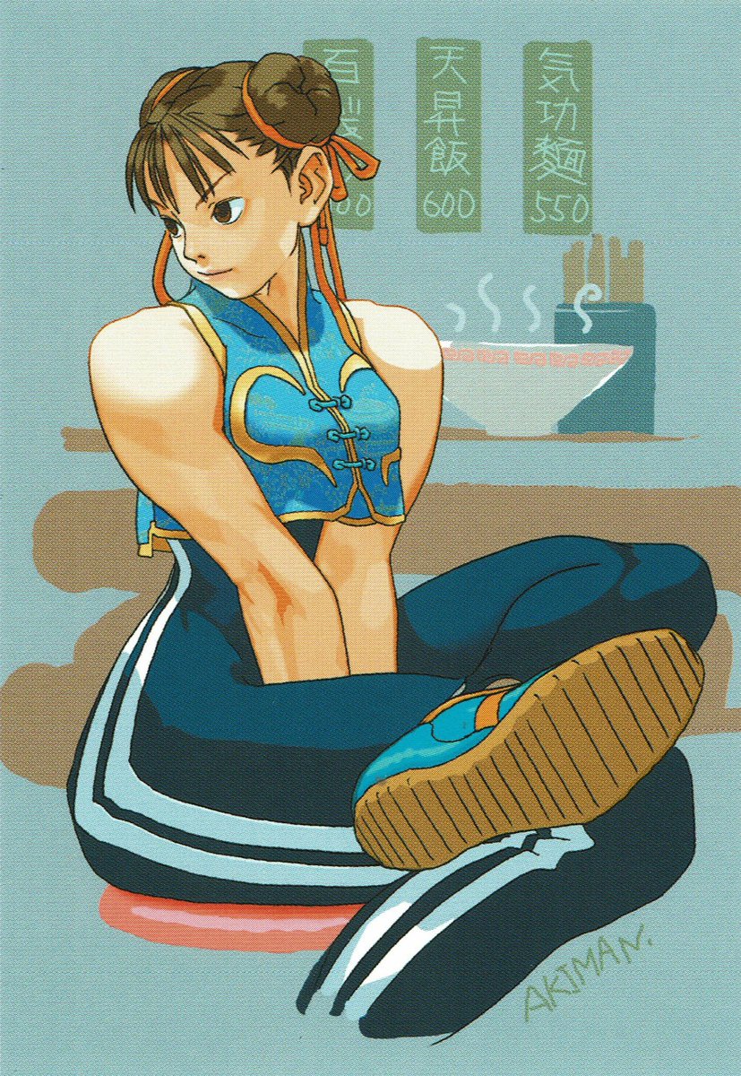 Chun-Li artwork created for a Club Capcom phone card.