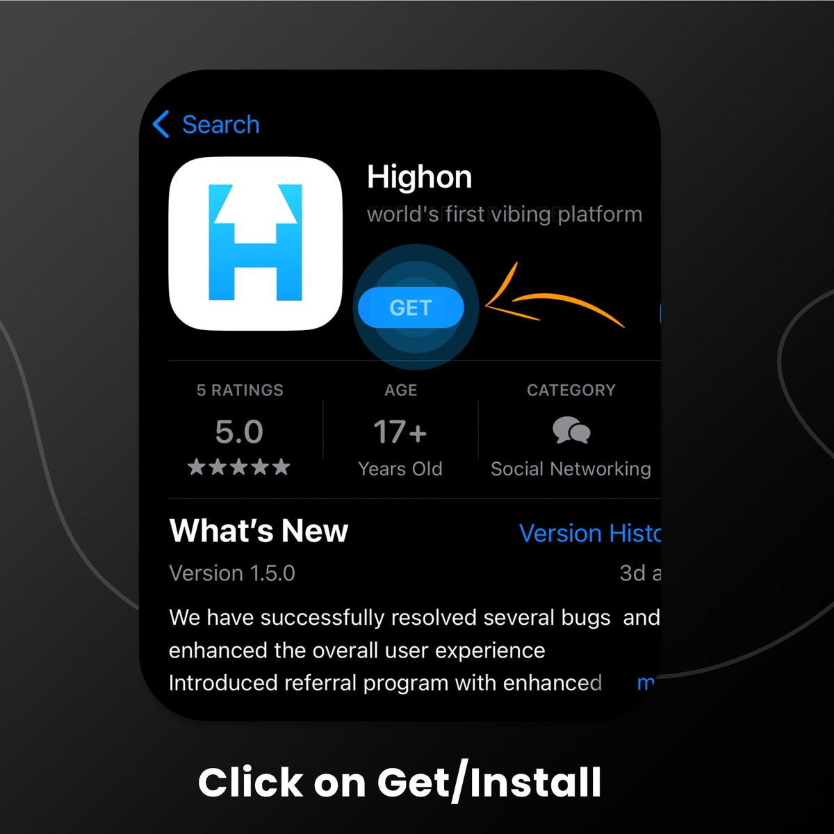 Highon_Global's tweet photo. Heeyyyy yeah!!!! You are just 3 clicks away to start vibing…. Then what are you waiting for get Highon app and start vibing.❤️❤️❤️❤️

#vibe #vibewithus #vibers #tribe #love #startup #india #easy #lifestyle https://t.co/W2HnuHcnxi