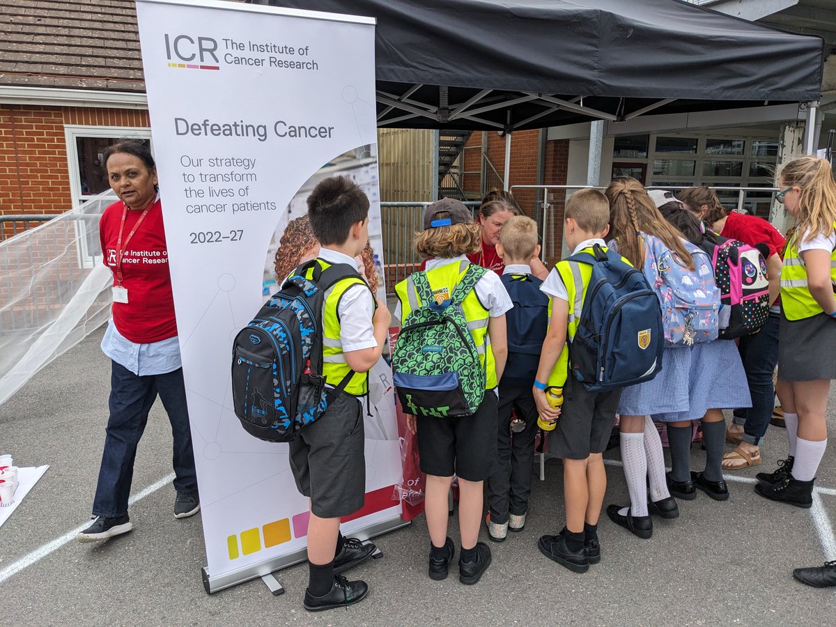 Busy day at the Sutton STEAM fair practicing #Science skills and talking about #CancerResearch Our @ICR_London inspiring the scientists of tomorrow! @SuttonCouncil