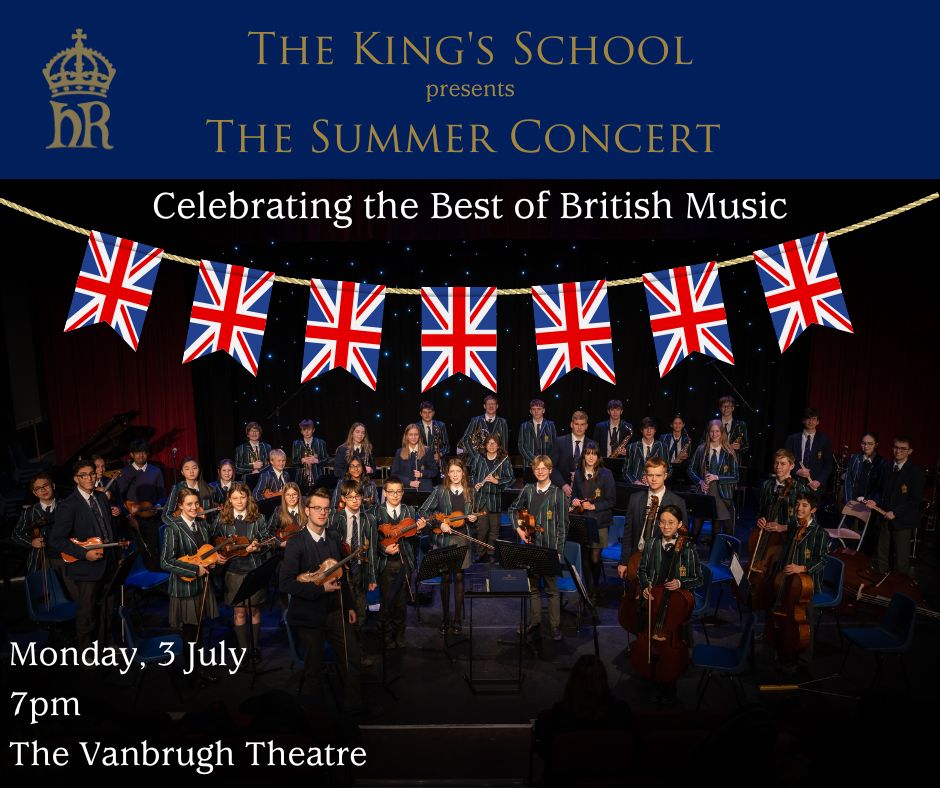 kingschester's tweet photo. This year's Summer Concert takes place on Monday evening and we will be celebrating the Best of British music. Culminating in a proms-style celebration that will rival the Albert Hall, this is one not to be missed!
@music_ksc 

Book now - https://t.co/65avSvKtht https://t.co/SgIK9Z2zf3