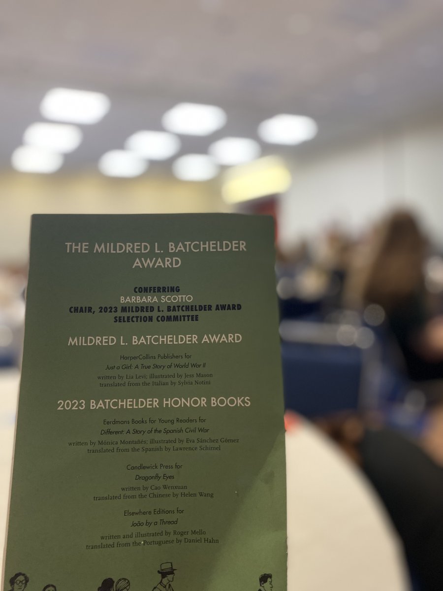 We were very thrilled and grateful to see DIFFERENT's Batchelder Honor celebrated at ALA!

 #ALAAC23 #LibLearnX24  #batchelder