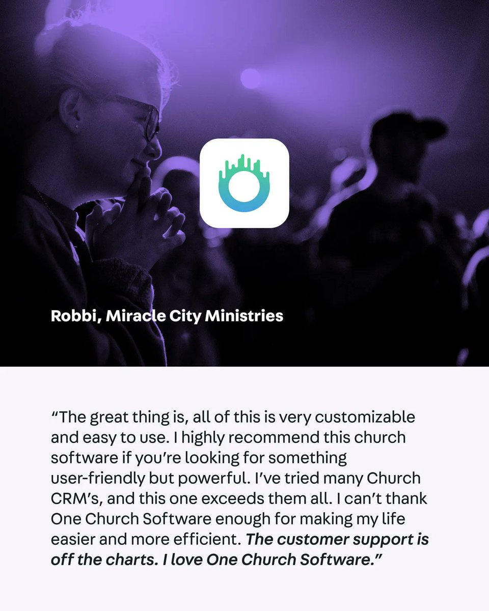 One Church Software tweet media