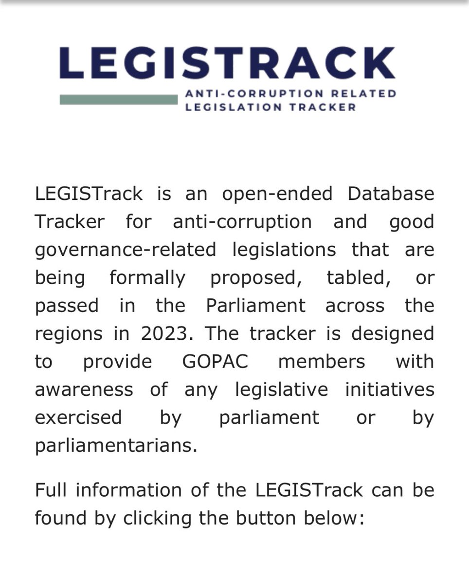We are commemorating the international day of parliamentarianism instituted by the United Nations <a href="/ONU_es/">Naciones Unidas</a> our organization <a href="/GOPAC_Eng/">GOPAC Secretariat</a> <a href="/GopacAmerica/">GOPAC_America</a> Congratulations to all parliamentarians in the world #GlobalFightAnti-Corruption I invite you to enter our Legistrack database
