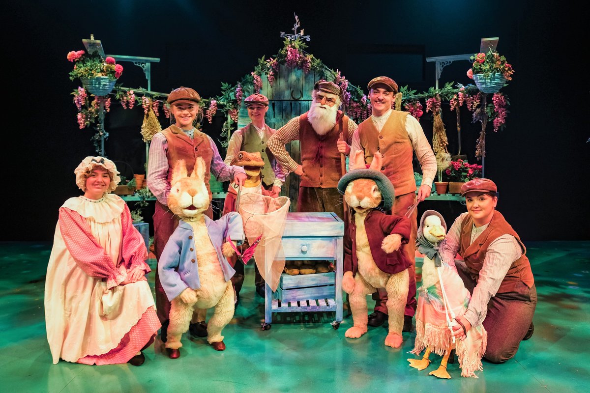 Our Happy Birthday Peter Rabbit show opens tomorrow with performances at 11am and 2pm.  Congratulations to all the cast, crew and creative team for creating a magical musical adventure!
The show runs from 1 July - 3 September every day (except Mondays).   🎈💙🐰