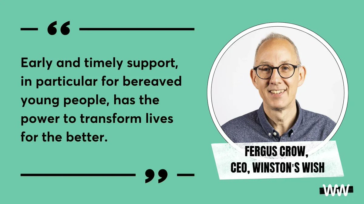 winstonswish's tweet image. We back recommendations to prioritise preventative mental health support for children and young people in a new report by @CYPMentalHealth. Read what our CEO Fergus thinks 👉  buff.ly/44mDOon 

#ChildrenMentalHealth #PolicyProgress