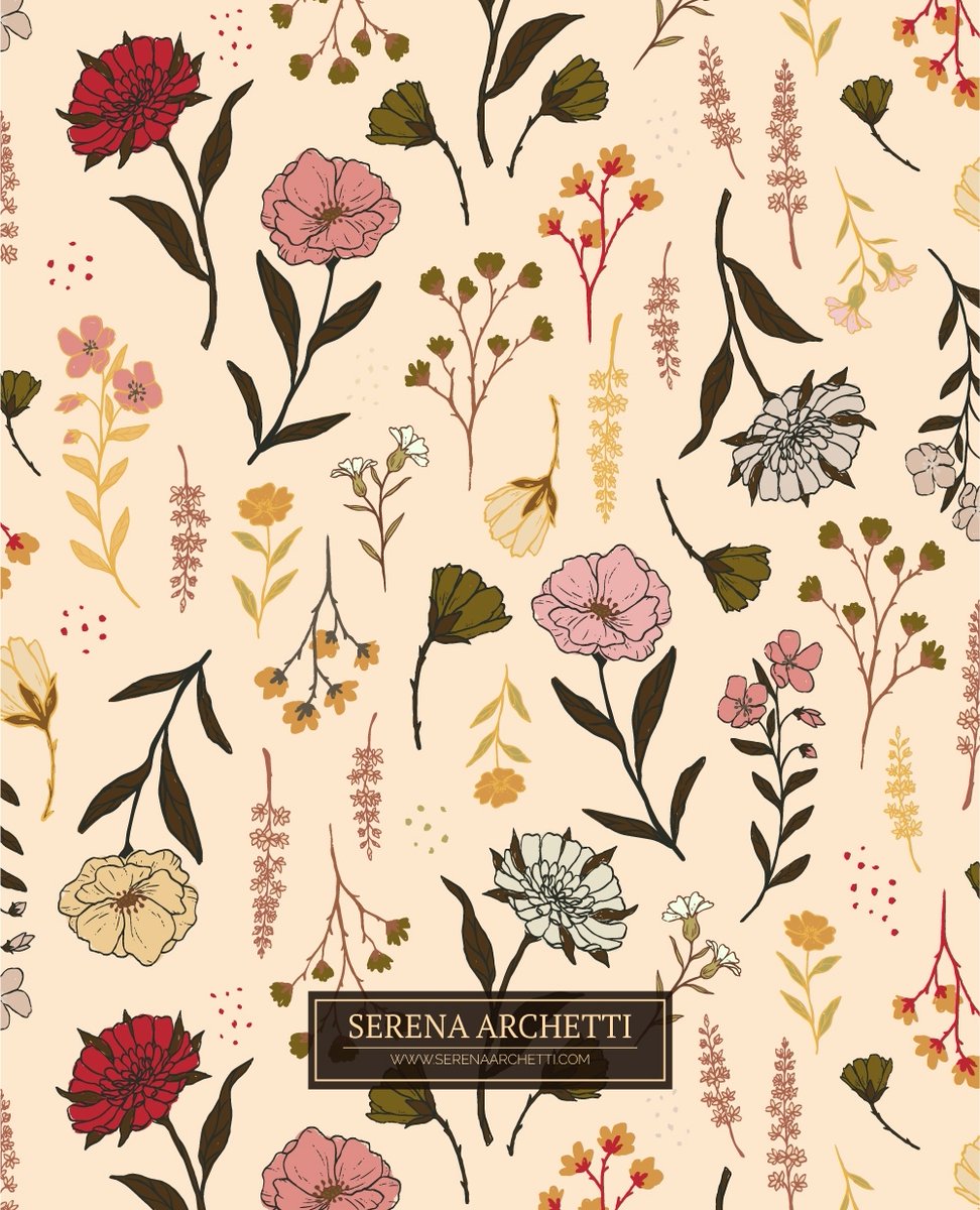 SerenaArchetti's tweet image. That moment when you re-discover a pressed flower in the pages of an old book🌷
#surfacepatterndesign