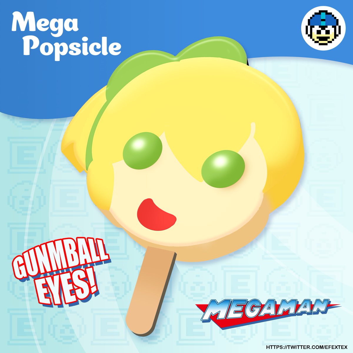MEGA ROLL POPSICLE!!  
#Megaman