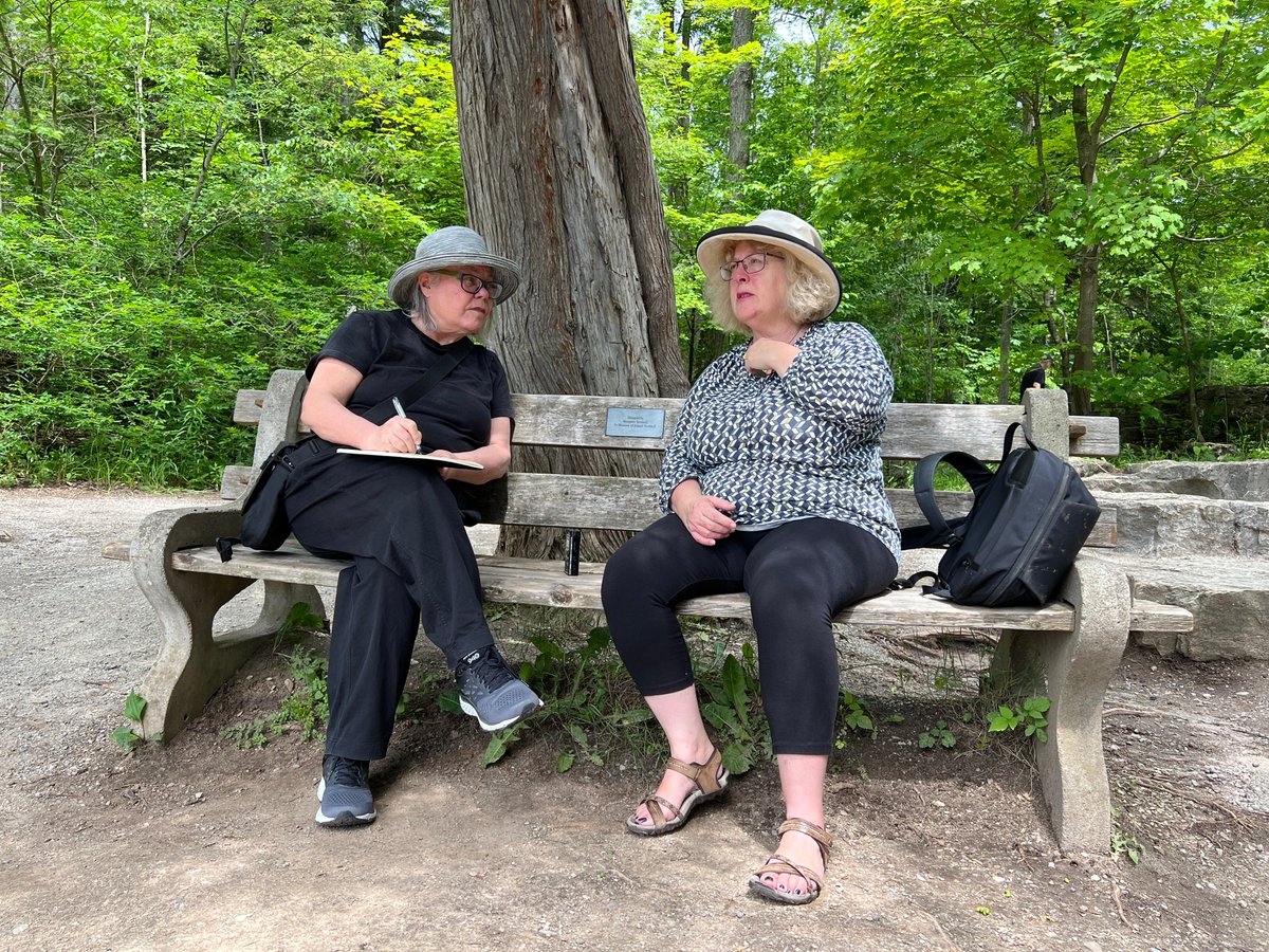 Had the pleasure of interviewing one of Canada's scientific greats yesterday: Francine McCarthy @BrockUniversity for @CanGeo. photo by @colinboydshafer