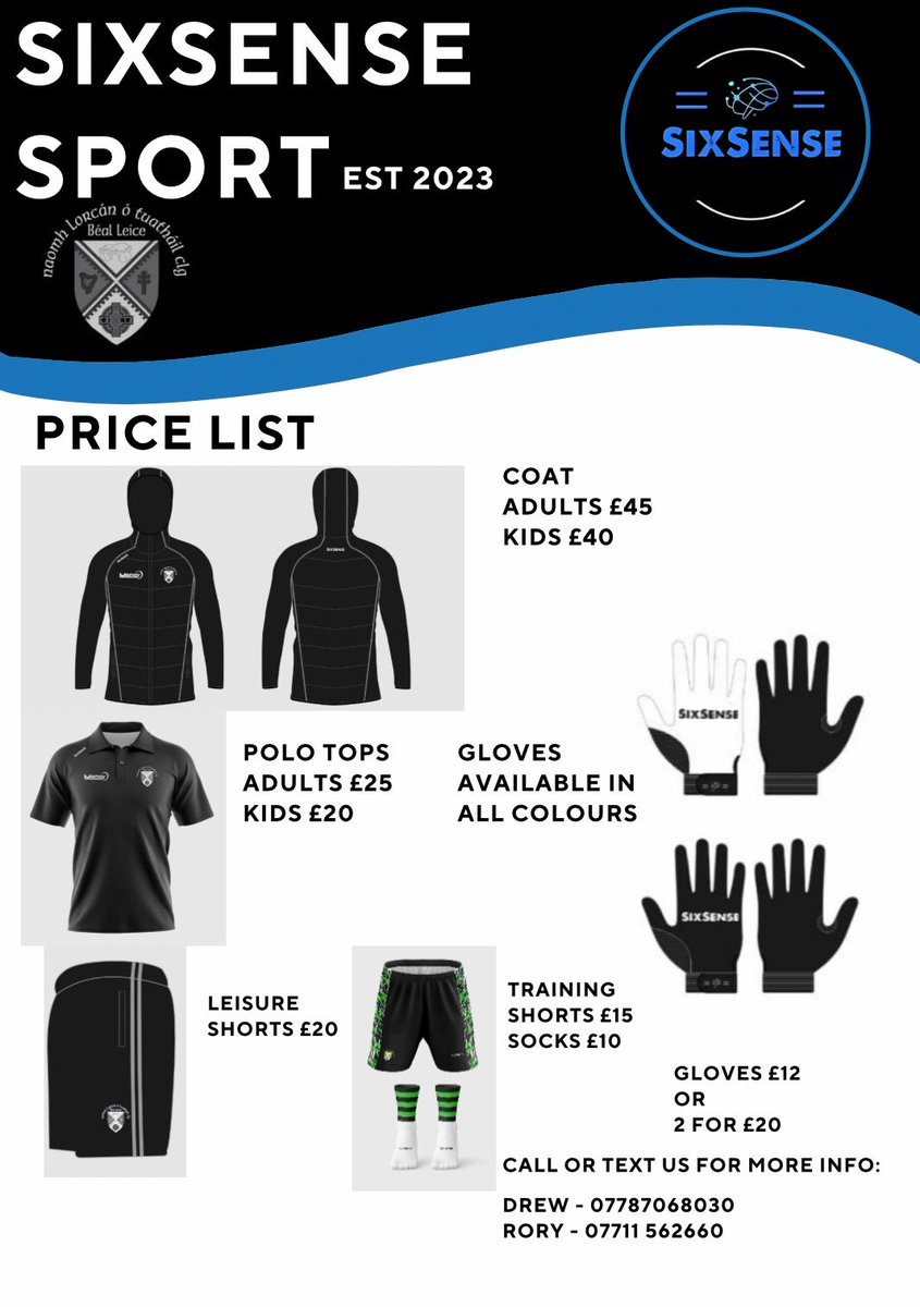 BelleekGAC's tweet photo. @drewmcverry &amp; Rory Craven Two of our senior players have launched their own sports clothing brand for GAA teams. They will launch our own club shop on Saturday the 15th of July at the Clubrooms from 1-4pm. See options for anyone wishing to purchase some new club gear 🇮🇪🇮🇪🇮🇪 https://t.co/N2OjqYo2De