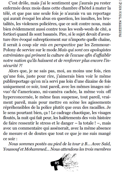 TEVaquette's tweet photo. Pour célébrer dignement l’actualité, je vous offre cet extrait du tome III de @ChampagneLivre sur les violences policières.
N’hésitez pas à partager.
(La suite et fin juste en dessous avec le lien vers la même chose en PDF.) https://t.co/NRN1ckCNAJ