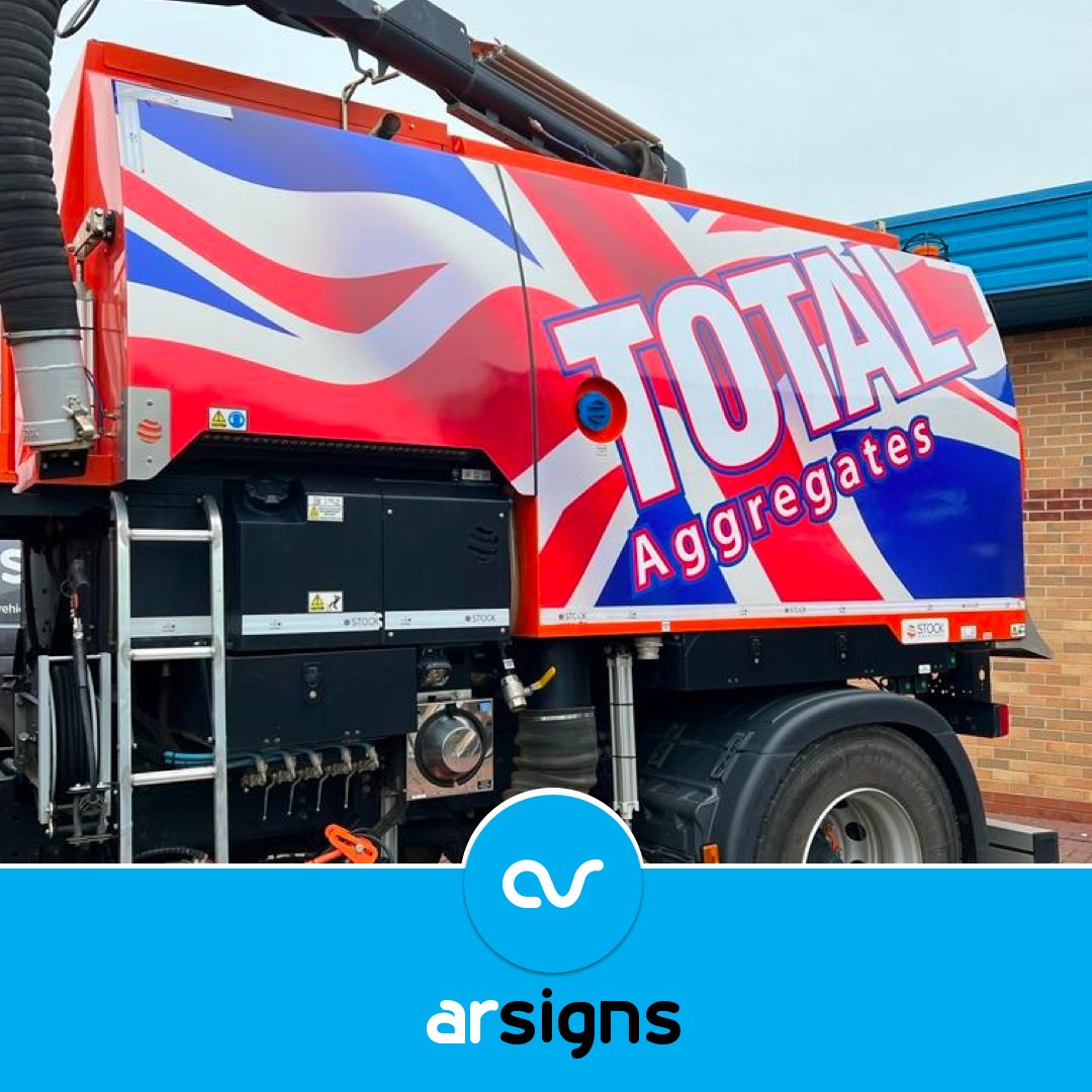 ArSigns's tweet image. We normally save  #finesignfriday for awesome signage that we've seen throughout the week - but today is all about our work.

We're told this beast for @TotalAggregates is off to @SilverstoneUK for the #britishgrandprix - we reckon it's got a chance of at least a podium place!