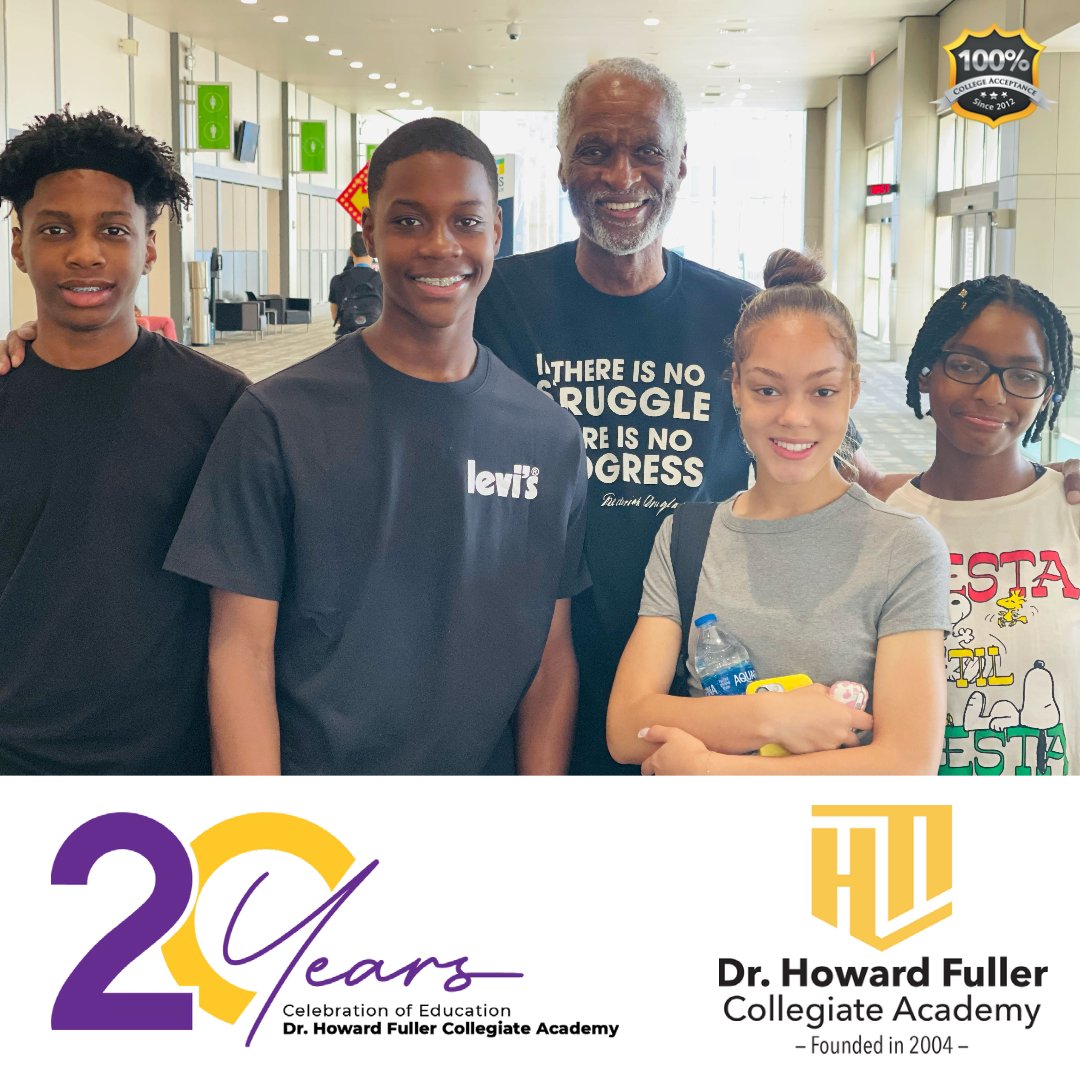 🌟 Exciting journey with @howardlfuller & incredible scholars to Texas! 🤩 Honored to witness his 60 years of dedicated service to the charter school movement, recognized by the Freedom Coalition for Charter Schools. 🎉 A truly inspiring event! 🙌 @FCCSchools✊ #BlackMindsMatter