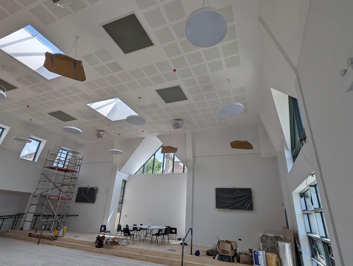 Wallsandceiling's tweet photo. This has taken a long time to get over the line but at last we have completed the incredibly detailed and highly specified church hall . A massive shout-out to the team .. this isn't house bashing this is art 👌 https://t.co/LvYXOd9Fj5