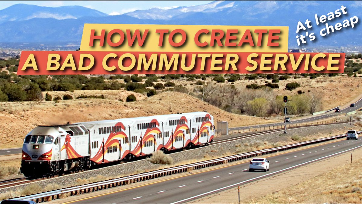 Simply_Railway's tweet photo. Alright folks, it’s time to talk about the New Mexico Rail Runner or how to create a new commuter service and destroy your ridership from day one 🥴
Link down below 👇 https://t.co/Jvxs5oHJjV