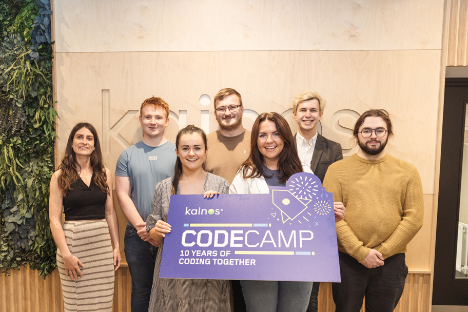 KainosAcademy's tweet photo. We're getting the band back together! Some of our #KainosCodeCamp mentors and past participants joined us yesterday in Belfast to help launch this year's camp... plenty of time to book your place for our big 10th birthday bash this August!
https://t.co/h1xMX11TsB https://t.co/h5Wlo3josA