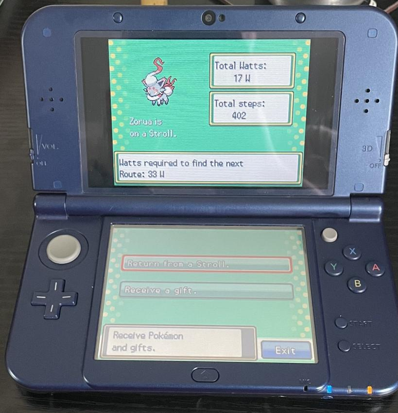 bluroseai's tweet photo. he is out on a stroll

expanded pokémon can now go to the pokéwalker from projects using hg-engine!  had to write a little code and remove a few limiters, but everything seems to work.  need to touch up a few sprites over time, but it's all there. https://t.co/j6TILitZIT