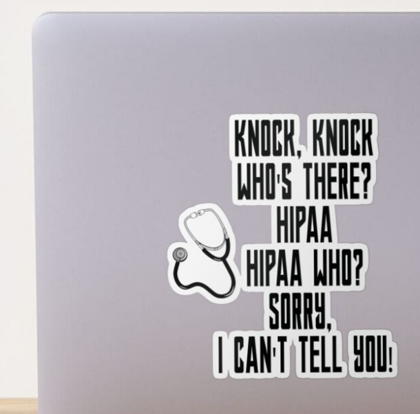 FrankieCatPhoto's tweet image. redbubble.com/i/sticker/HIPA…

HIPAA Humor Sticker

#HIPAA #HIPAAHumor #FunnySticker #ForNurses #ForDoctors #FrankieCat #MedicalHumor
