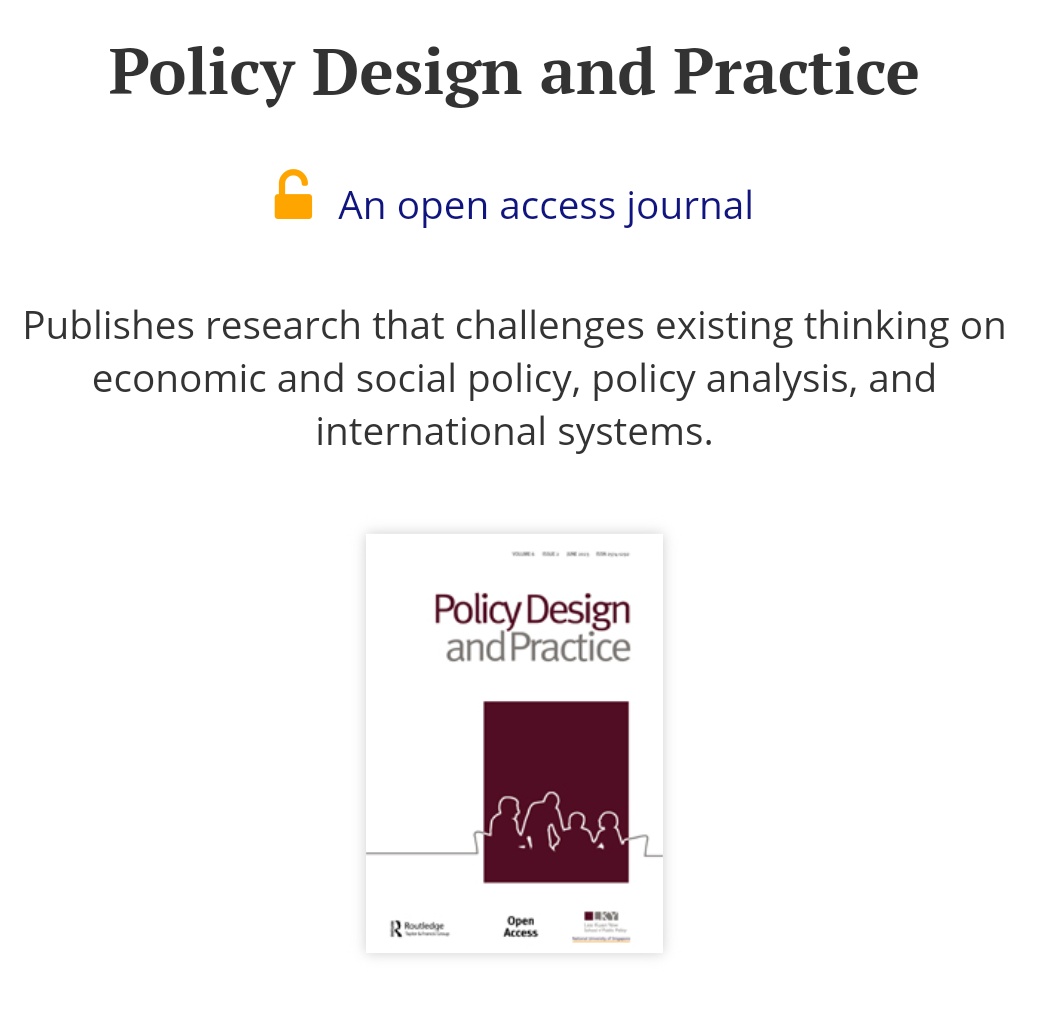 Kidjie Saguin (@kidjiesaguin) on Twitter photo My job was to distribute pamphlets of <a href="/Journal_PDP/">Policy Design and Practice</a> at #ICPP4 to let everyone know of our new journal. We've just concluded #ICPP6 and PDP is now the top PA journal of ESCI with an impact factor of 7.0! This makes us one of the top journals in the field. My job was to distribute pamphlets of <a href="/Journal_PDP/">Policy Design and Practice</a> at #ICPP4 to let everyone know of our new journal. We've just concluded #ICPP6 and PDP is now the top PA journal of ESCI with an impact factor of 7.0! This makes us one of the top journals in the field.