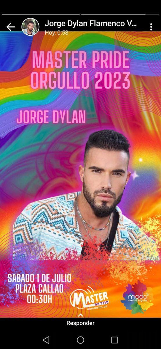 JDylanOficial's tweet photo. I didn’t choose you, my heart did.
Muy feliz!!! Este sábado la lío en plaza CALLAO a partir de las 00:30 en el #Orgullo2023 #OrgulloLGTBI
⚡🧑🏻🎤⚡
Que no te lo cuenten, VIVELO! 🧨
#jorgedylan https://t.co/T41zCzNYBs