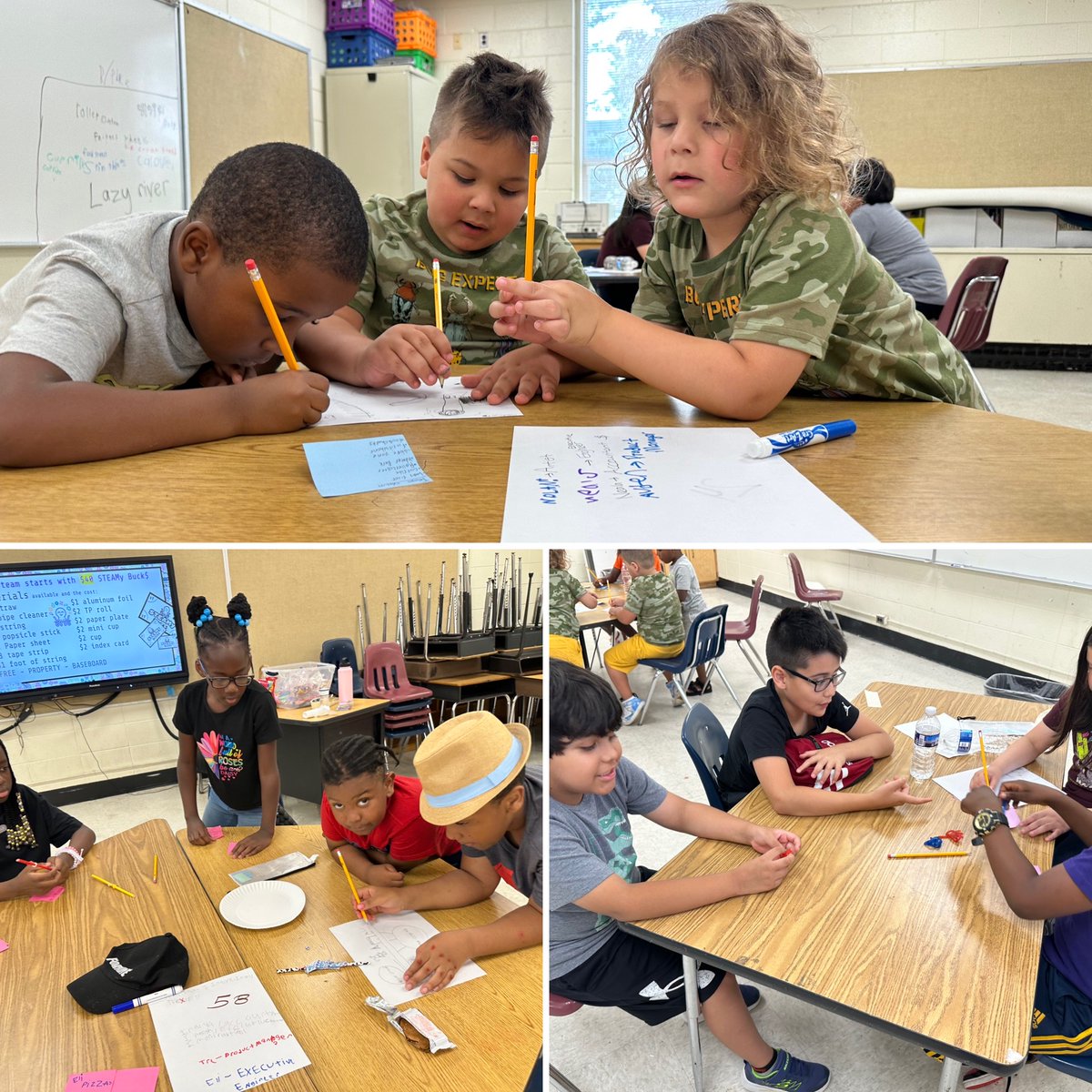 STEAMrisingorg's tweet photo. We had fun drafting our amusement parks at STEAMy Camp this week!  So excited to be working with these brilliant kiddos!

Stay tuned for the final projects at the end of our #STEAM camp! #STEAMeducation #STEM https://t.co/dxbZ1SCRfB