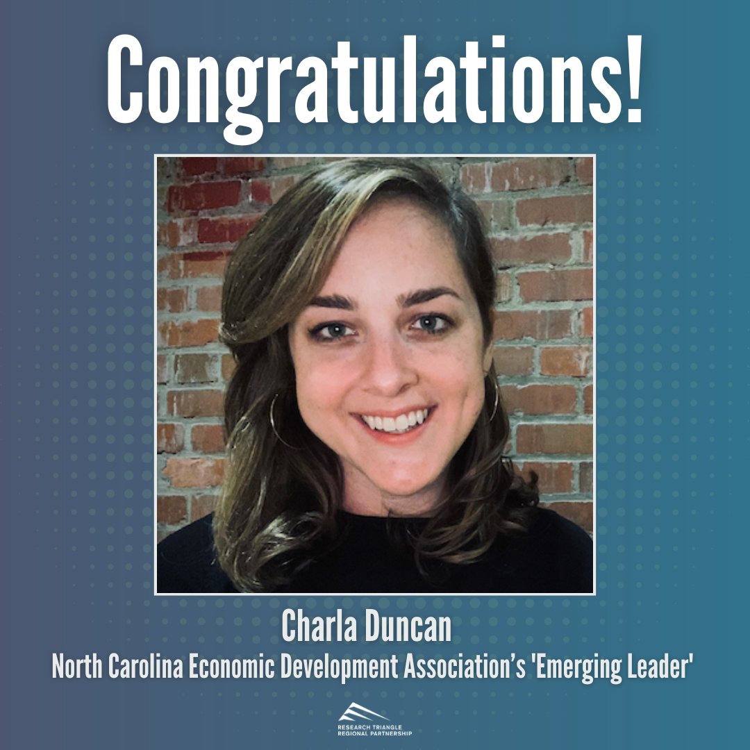 Congratulations to Charla Duncan for being named the North Carolina Economic Development Association’s “Emerging Leader!” She was recognized for not only her measurable contributions to the Warren County community but the North Carolina economic development community as well.