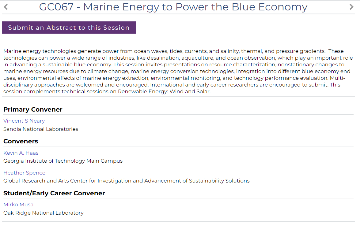 📢@AGUGlobalChange session alert! 🚨

GC067 - Marine Energy to Power the Blue Economy

Join us to talk about Marine Energy technologies as a way to advance a sustainable blue economy!
Submit👇👇👇: agu.confex.com/agu/fm23/preli…
Deadline August 2!

#AGU23 @heatherspence @ORNLBio_Env