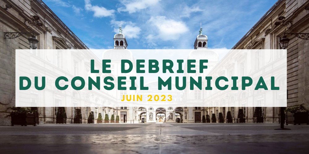 ElusEcolosLyon's tweet photo. 🟢👉 Vous avez manqué le  #CMLyon du 29 juin ? Pas de panique, le débrief est disponible sur notre site !

👀https://t.co/FEbosq6AqY https://t.co/DfyQ84UH01