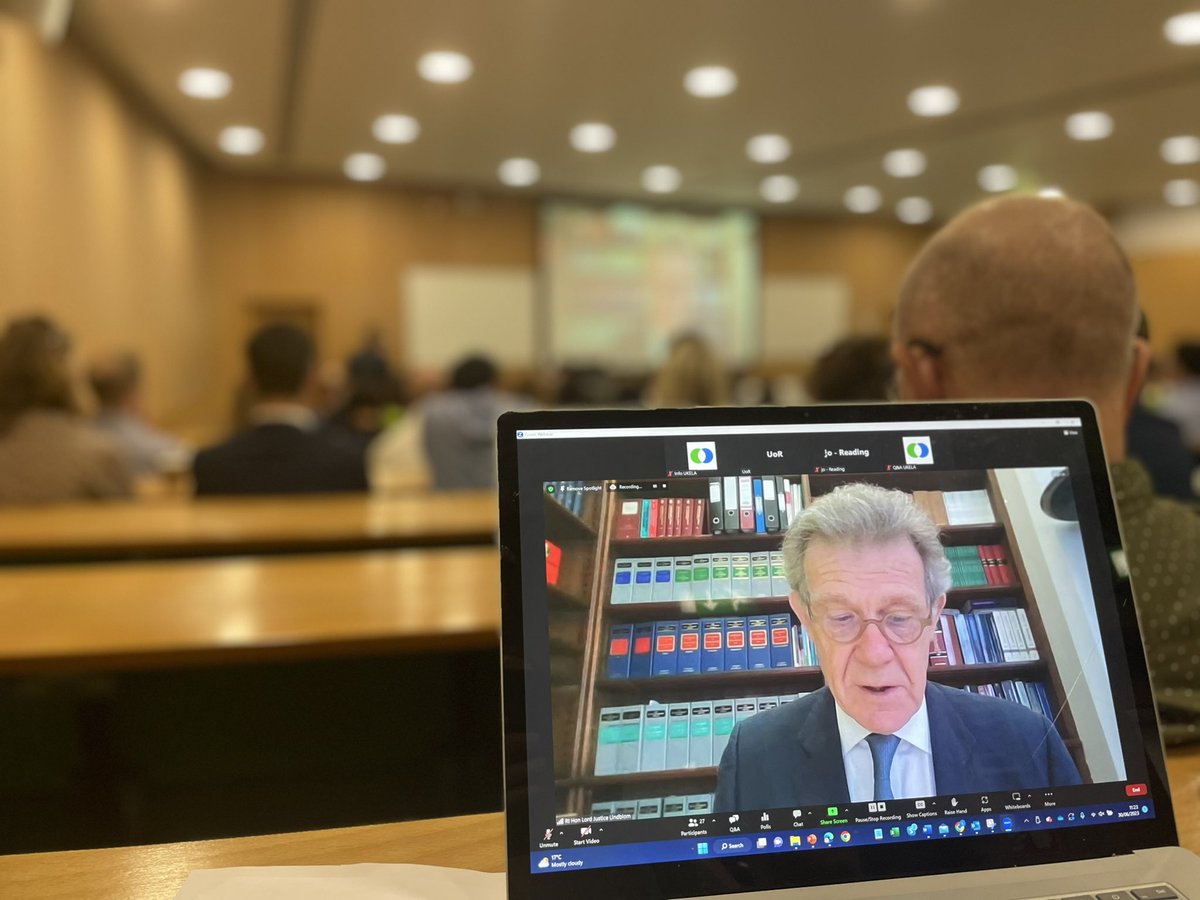 UKELA_LAW's tweet image. The Rt Hon Lord Justice Lindblom, President of UKELA, Court of Appeal Supervising Lord Justice for Planning and Environmental law and Senior President of Tribunals, speaking at our opening address. Thank you.

#UKELA2023