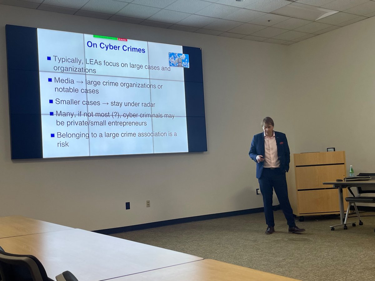 👉 Happening right now. Professor Mikko Siponen speaking on #RomanceScams and #RomanceFraud. 

#CyberFraud #CyberCrime #CyberSecurity

<a href="/aysps/">Andrew Young School</a> <a href="/GSU_EBCS/">Evidence-Based Cybersecurity Research Group</a> <a href="/RobinsonCollege/">Robinson College GSU</a> <a href="/culverhouseua/">Culverhouse College of Business</a>