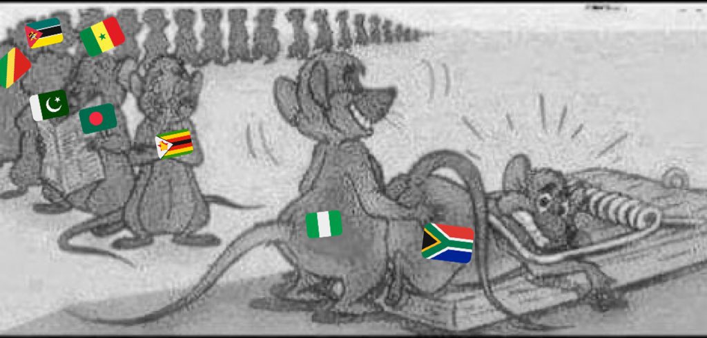CetshwayoG's tweet photo. South Africa is for foreigners not for South African citizens .

South African has been sold to illegal unknown undocumented immigrants and to foreign sponsored NGOs . Helen Suzman Foundation and EFF and DA and ANC cartel have sold South Africa to international investors . https://t.co/Np9PTraFqF