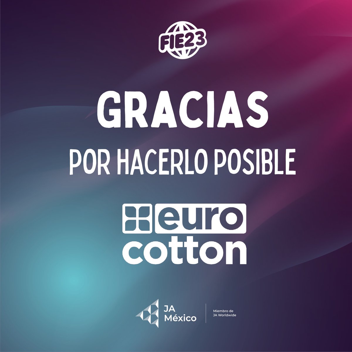 Gracias por hacernos lucir llenos de color este #FIE 2023 @eurocotton
Estamos listos para emprender el viaje de nuestra vida 🚀🤩🌎
