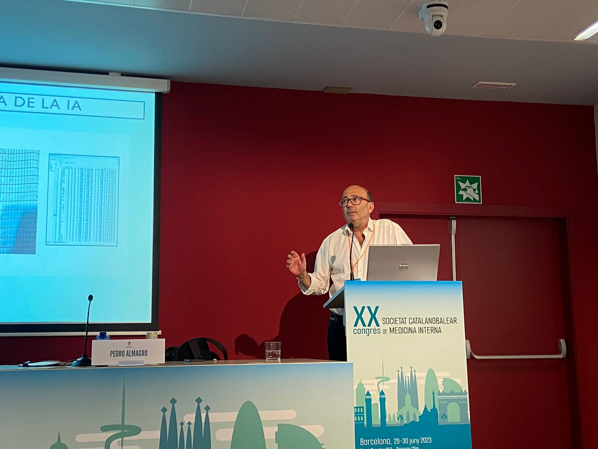 Medicina Interna HUMT (@internahumt) on Twitter photo <a href="/SocCatB_Med_Int/">SCBMedicinaInterna</a> <a href="/joseprull/">Josep Rull i Andreu</a> El Dr. Pere Almagro ha intervingut a la taula Probi Contra: Pot ser útil la intel·ligència artificial als malalts de #medicinainterna?, en la que ha defensa el contra.
<a href="/SocCatB_Med_Int/">SCBMedicinaInterna</a> <a href="/SocCatB_Med_Int/">SCBMedicinaInterna</a> <a href="/joseprull/">Josep Rull i Andreu</a> El Dr. Pere Almagro ha intervingut a la taula Probi Contra: Pot ser útil la intel·ligència artificial als malalts de #medicinainterna?, en la que ha defensa el contra.
<a href="/SocCatB_Med_Int/">SCBMedicinaInterna</a>